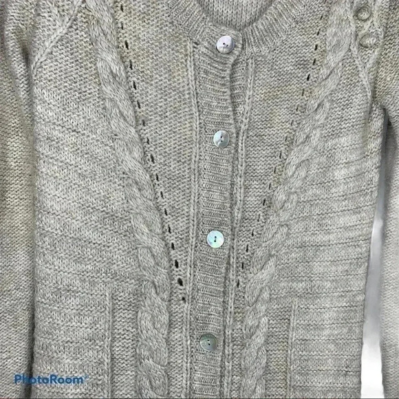 BCBGMaxAzria Long Button Up Knit Cardigan - Picture 5 of 5